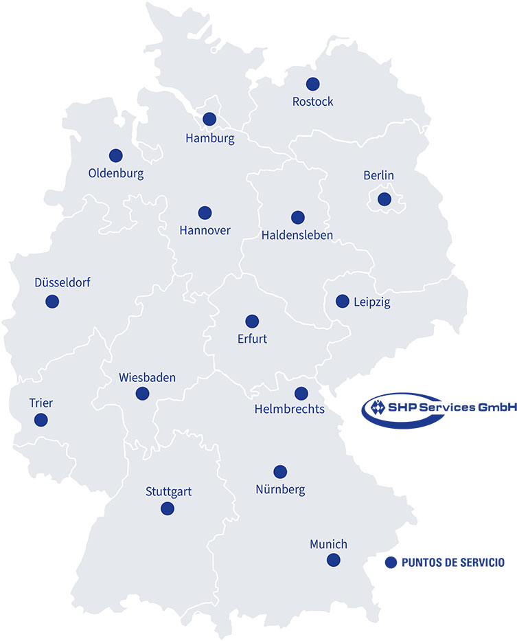 Puntos de servicio de SHP-Services GmbH Puntos de servicio de SHP-Services GmbH