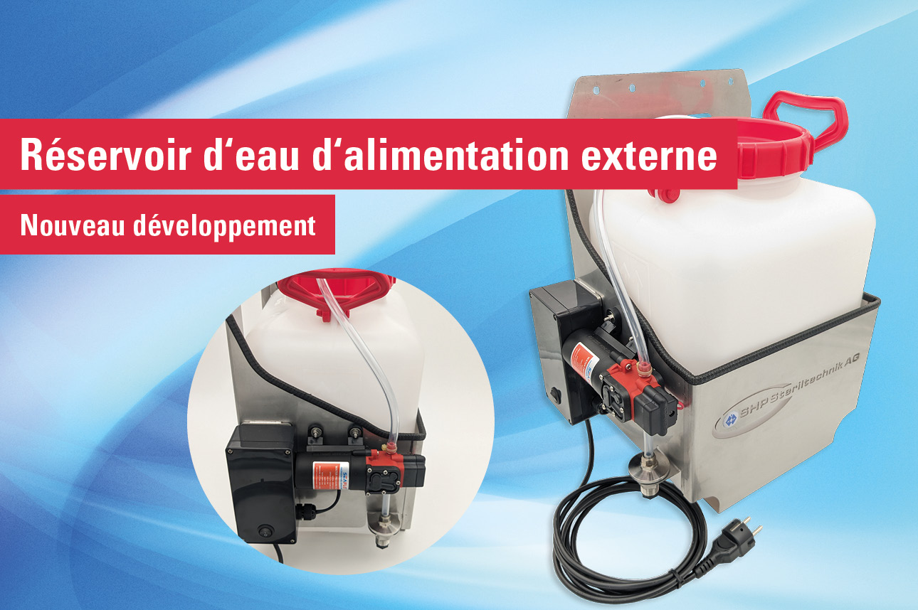 Réservoir d‘eau d‘alimentation externe